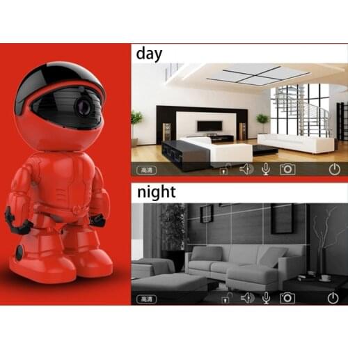 F19E mini WiFi IP P2P Night vision Motion Detection Two way-Audio Home Security Surveillance Smart Robot Camera Support TF Card