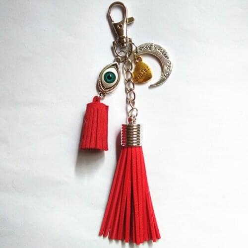 New Leather Tassel Key Chain Long PU Leather Suede Keyring Lobster Clasp Hook Pendant Bag Charming Car Holder Personality Gifts