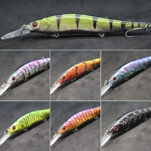WLure 16g 13cm Deep Diving Jerkbait Weight Transfer System 3 Treble Hooks Slow Floating Minnow Fishing Lure M817