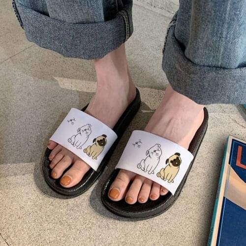 2021 Women Sandals House Flat Slippers Summer Beach Soft Sole Slide Sandals Leisure Ladies Indoor Bathroom Anti-slip Shoes