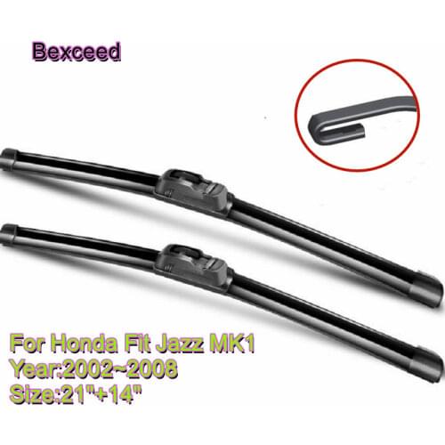 Wiper Blade for Honda Jazz Bexceed of Car Windshield Windscreen 20"+15" 2002~2008