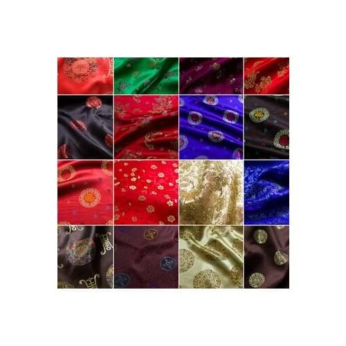 Brocade fabric / antique fabric / Pteris pattern dress fabric / cloth fabric costume diy clothing Embroidered material