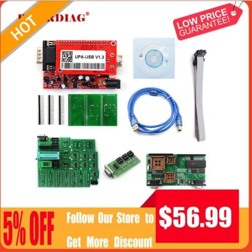 UPA USB Programmer Main Unit V1.3 for 2013 Version ECU Chip Tunning UPA-USB UPA USB V1.3 With Full Adapter SN : 050D5A5B