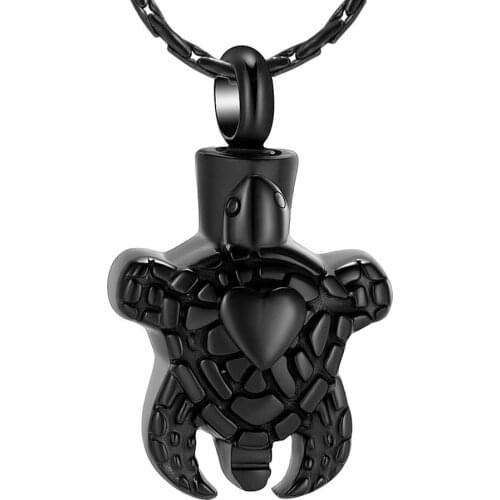 Cremation Jewelry for Ashes for Women Men Pets Sea Turtle Ash Holder Pendant Necklace Urn Charms Keepsake Jewelry