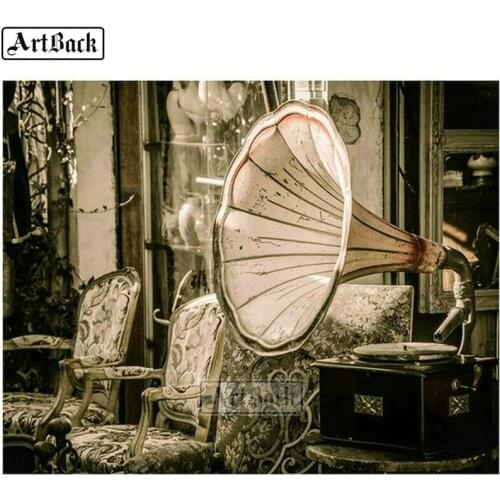 5d diamond painting cross stitch landscape horn full square animal diamond mosaic sticker artwork diamond embroidery home decor