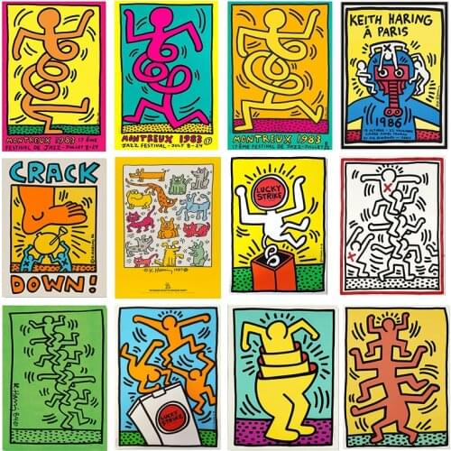 Abstract Keith Art Canvas Painting Wall Art Pictures Posters and Prints Living Room Decor Bedroom Decor Canvas Mural Home Decor