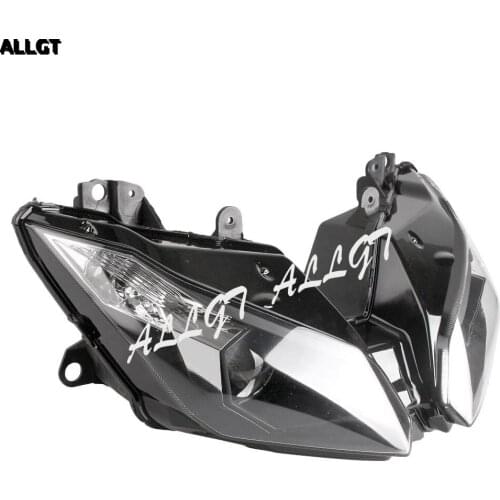 ALLGT New Motorcycle Front Headlight Head Lamp Assembly For Kawasaki Ninja ZX6R 2013-2014