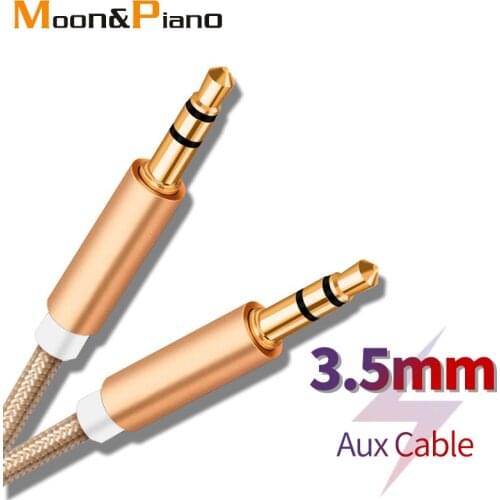 3.5mm Jack Audio Cable Jack 3.5 mm Male to Male Audio Aux Cable For Earphone Speaker Wire Line Aux Cord 1m