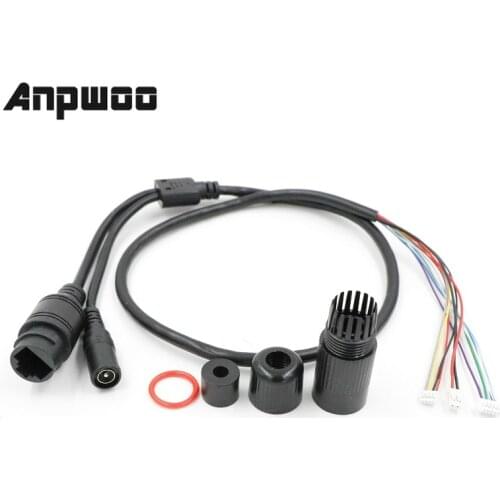 CCTV POE IP network Camera PCB Module video power cable, 65cm long, RJ45 female connectors with Terminlas,waterproof cable