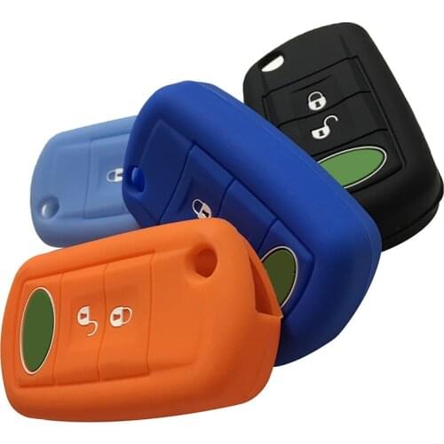 Silica Gel Case Car Key Cover For LAND ROVER LR3 Discovery 3 Sport Vouge Range Rover Flip Key Cover Cap Holder Protector Shell