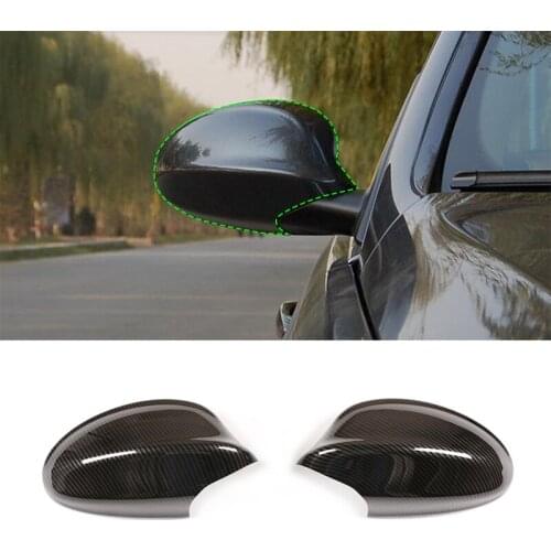 For BMW 3 Series E90 E91 325i 328i 330i 2005-2008, ABS Carbon Fiber Car Exterior Rearview Mirror Cap Decoration Cover Accessory