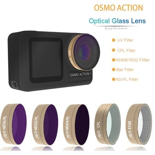Lens Filter Lens Protector UV CPL STAR ND4 ND8 ND16 ND32 Film Kit For DJI Osmo Action Handheld Gimbal Sports Camera Accessories