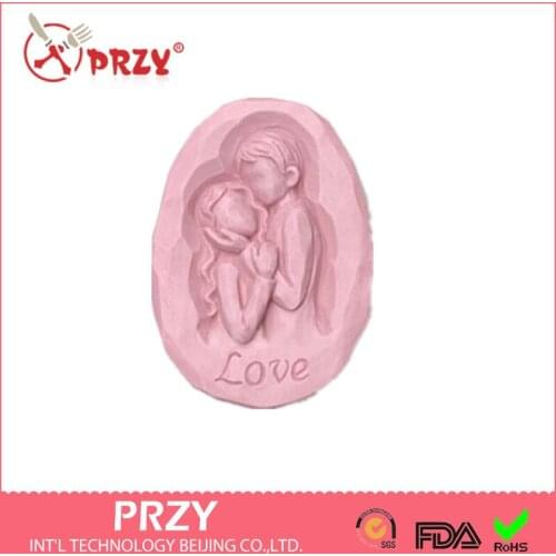 Soap Mold Cake Decoration Mold Handmade Soap Mold Valentines Day DIY Sweetheart Modelling Silicon Aroma Stone Moulds PRZY 001