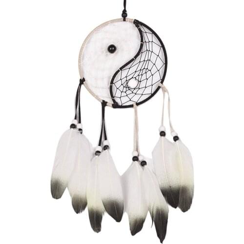 JX-LCLYL Large Dream Catcher With Feathers Car Wall Hanging Decoration Ornament Gift