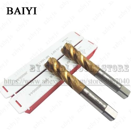 M16X1.5 tap HSS standard Metric machine tap straight groove tap M16x1.5 hand tool Titanium Coated Spiral Tap tapping thread tool