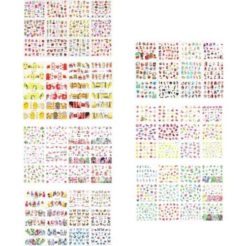 Cartoon Fruit Nail Art Stickers Decals 3D Nails Art Supplies Self-Adhesive Manicure DIY Decorations for Home Salon Use