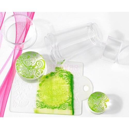 Nail Art Stamping Stamper Kit With Image Plate Manicure DIY Tool