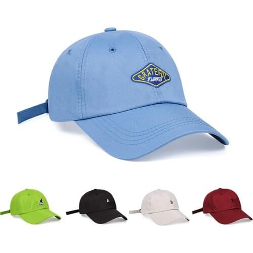 2021 New Simple Letter Embroidery Hip hop Fashion Baseball cap 100% Cotton Unisex Adjustable Outdoor Sports Sun Cap Trucker Hat