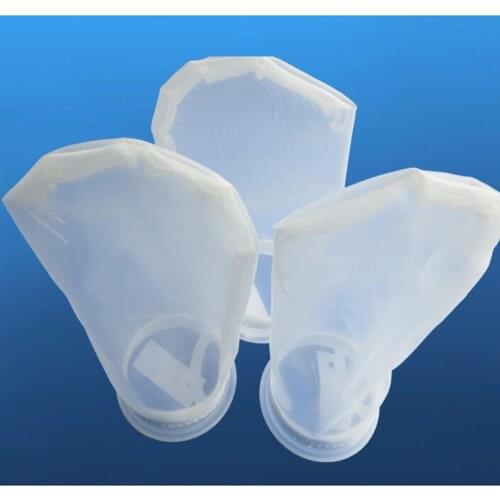 Useful 1Pcs Filter Sump Bag 4"X10" 0.2mm Sock Micron Bag Nylon Mesh for Fish Tank Marine Aquarium Fishing Tool