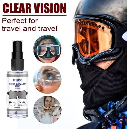 30/60ML Anti-Fog Spray Eyeglass Lens Cleaner Car Windscreen Goggles Long Lasting Defogger Anti Fog Agent Glass Lens Cleaner
