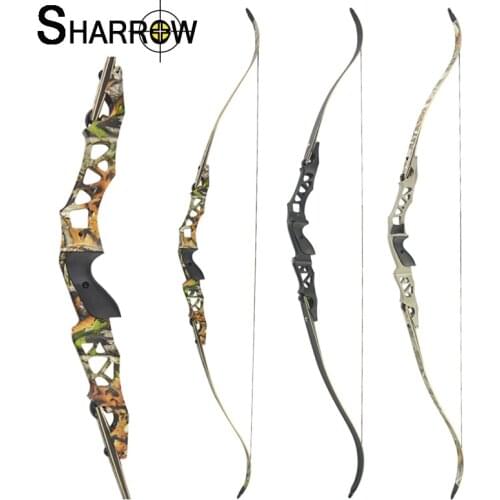 1set 30-60lbs Archery Recurve Bow Takedown Longbow 64 Inch Brace Height 7.5-8" 3 Colors for Outdoor Shooting Hunting Accessories
