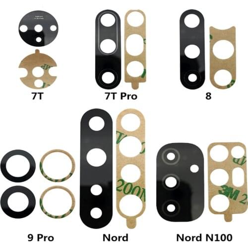 10PCS Rear Back Camera Glass Lens With 3M Glue Adhesive Sticker For OnePlus 5 5T 6 6T 7T 7 8 8T Pro 9 Pro Nord 100