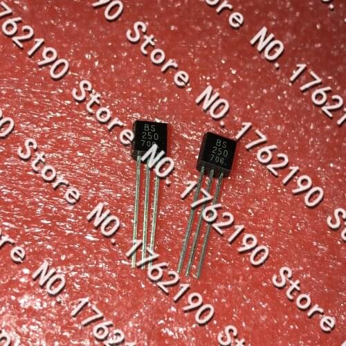 200PCS/LOT BS250 Dip TO-92 MOS Tube Field Effect Transistor P Channel Transistor Brand new original