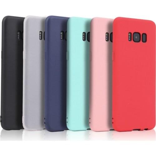 Ultra-thin Candy Color Case For Samsung Galaxy S8 S9 A6 A8 Plus J4 J6 2018 S6 S7 Edge A3 A5 A7 J3 J5 J7 2017 Silicone Soft Case