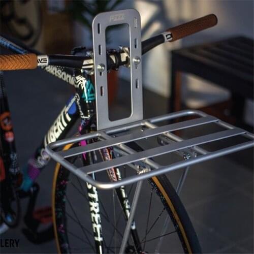 Bike Basket Fixed Gear Bicycle Road Cycling Accessories Aluminum Alloy Cycle Storage Front Bracket Handlebar