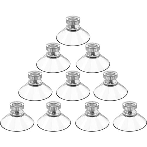 4/10Pcs M4 Screw Clear Suction Cup Plastic Sucker Hooks Replacement for Glass Dropshipping