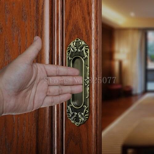 8PCS Invisible Handcuffs Cabinet Wardrobe Knobs Drawer Furniture Cupboard Kitchen Cabinet Door Pulls Handles and Knobs JF1410