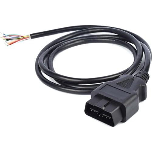 Car OBD2 Open 16pin male Cable line OBDII Cable