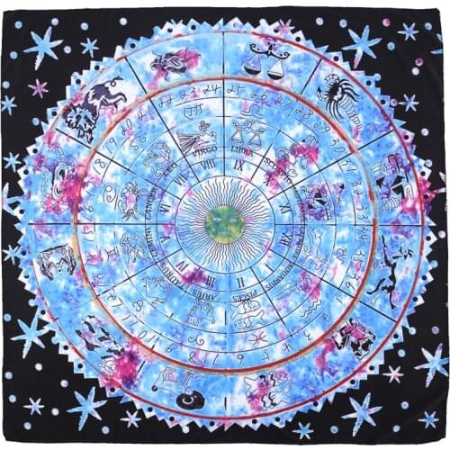 Big Tarot Tablecloth 100*100cm High Quality Polyester Beautiful Pattern Game Tarot Board Game Accessories