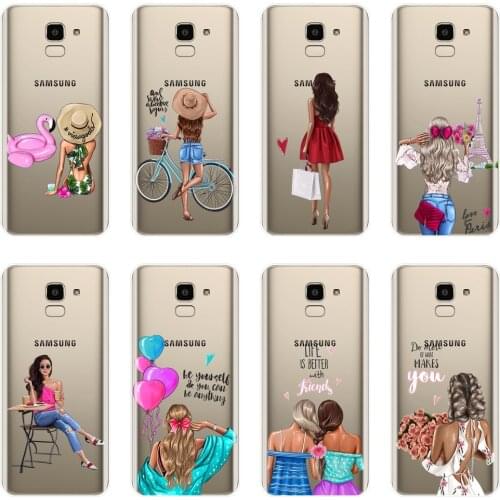 Cute Black Girl Phone Case For Samsung Galaxy J2 J5 J7 Prime J4 J6 J8 Plus 2018 J3 J5 J7 2015 2016 2017 Soft Silicone Back Cover