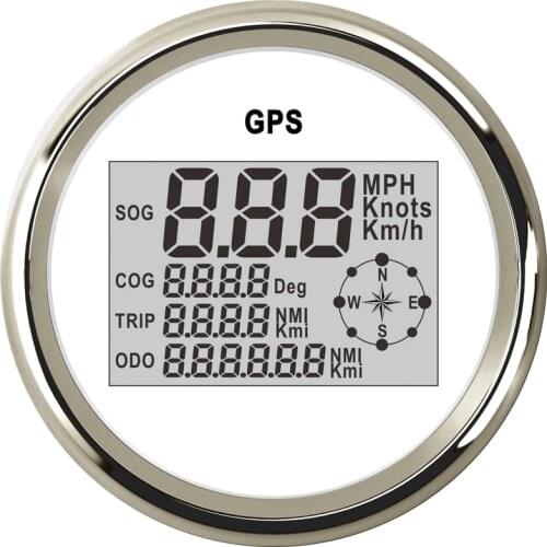 85 mm Digital GPS Speedometer Car Odometer 0~999Knots kmh mph For Marine Boat Truck Motorcycle Auto With Backlight 12V / 24V