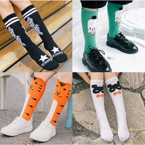 Kids Baby Leg Warmers Cotton Girl Leg Warmers Print Cute Cartoon Soft 2019 Autumn Winter Leg Warm Toddler Cotton Children 28cm