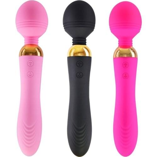 Women G-Spot Massager Adult Couples Sex Toys Dual Magnetic Charging Vibrator Wand Waterproof Dildo Clitoral Stimulator