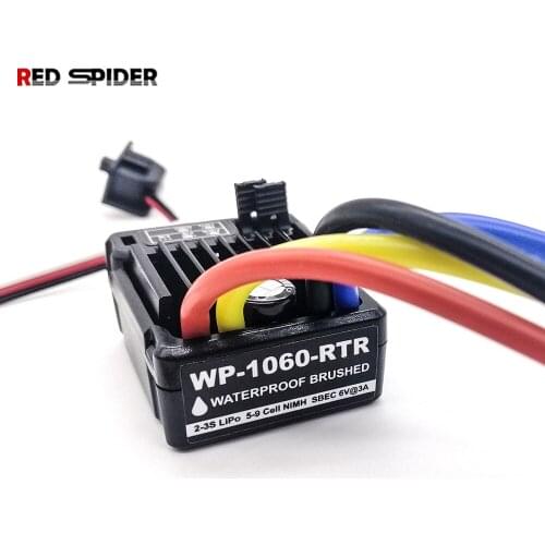 Original HobbyWing QuicRun 1060 60A Brushed Electronic Speed Controller ESC For 1:10 RC Car Waterproof For RC Car no box