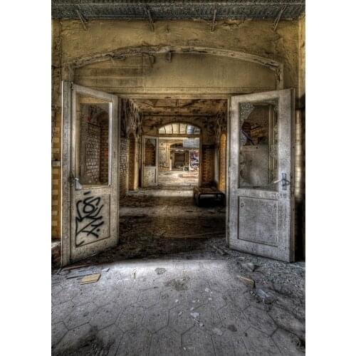 Interior old house corridor gallery winery retro style photography background photography background daily life photos