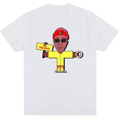 Tyler The Creator no violence Golf Wang rapper hip hop music t-shirt Cotton Men T shirt New TEE TSHIRT Womens