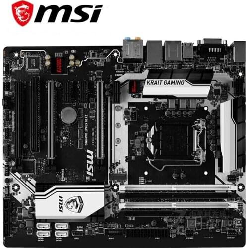 For MSI Z170 Krait GAMING Motherboard LGA 1151 DDR4 For Intel Z170 Z170M Desktop Mainboard SATA III USB3.0 PCI-E X16 3.0 Used