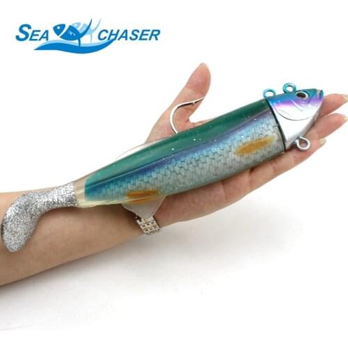 High Quality 26cm 440g overweight Big Size Simulate Fish Lure Deep Sea Fishing Lures Artificial Soft Bait Lure Fishing