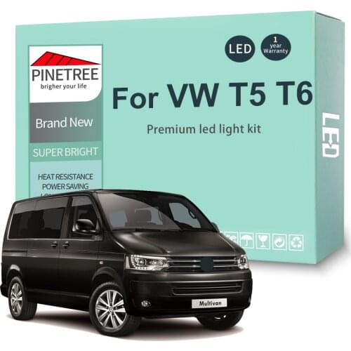 Led Interior Light Kit For Volkswagen VW Multivan Caravelle MK5 MK6 T5 T6 2003-2018 Dome Map Trunk Light Canbus No Error