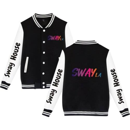 Sway House Jacket Fashion Logo Internet celebrity Print Baseball uniform Jackets Sweatshirt Coat Casual Men/Women Hip Hop Jacket