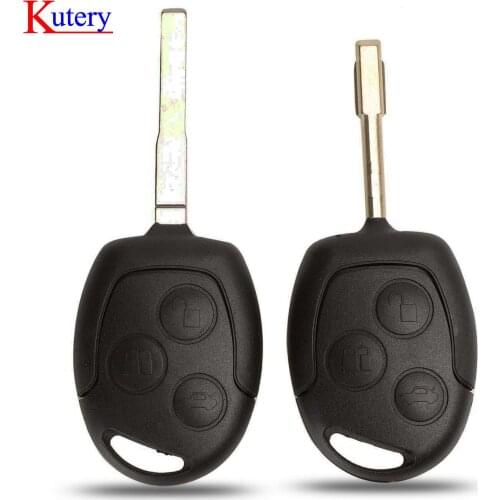 Kutery 5/10/20/50pcs Remote Car Key Shell For Ford Mondeo Focus 2 3 Festiva Fiesta Transit Key Remote Case With FO21 HU101 Blade