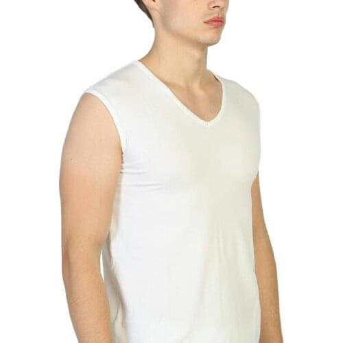 Focuswear - 10 pieces- sleeveless V-neck man undershirt