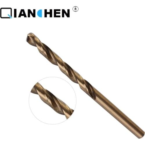 10pcs HSS Cobalt M35 4.0mm-8.0mm straight shank twist drill full-grinding metal twist drill straight shank twist drill metal
