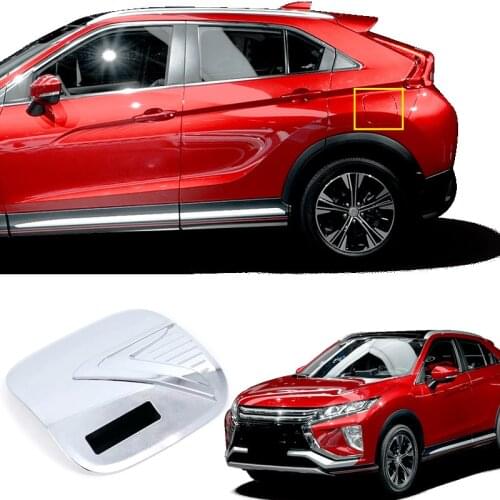 Car Styling ABS Plastic Oil Fuel Gas Tank Cap Cover Pad Sticker Cover Trim For Mitsubishi Eclipse Cross 2018 2019