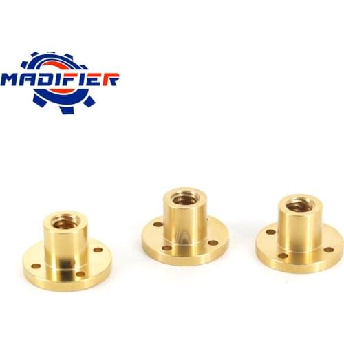 T8 nut lead 1mm 2mm 3mm 4mm 8mm 10mm 12mm 14mm 16mm for screw trapezoidal