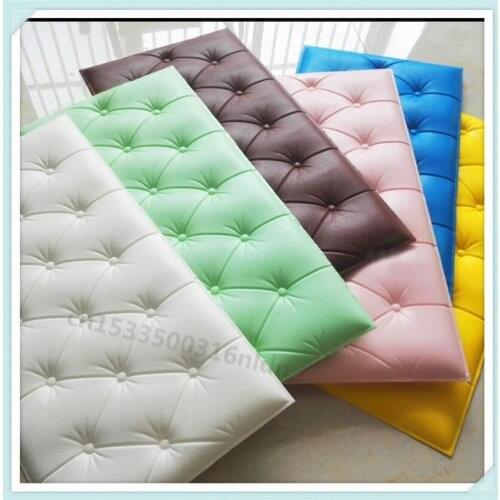 3D Three-Dimensional Soft Bag Self-Adhesive Tatami Wall Stickers Bedside Anti-Collision Cushion Waterproof Padded Wall Panel
